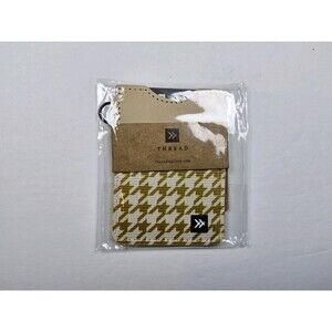 Thread Wallets Small Houndstooth RFID Leather Card Cash Mini Wallet